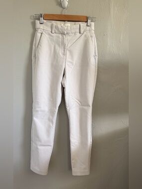 H&M ivory straight leg pants